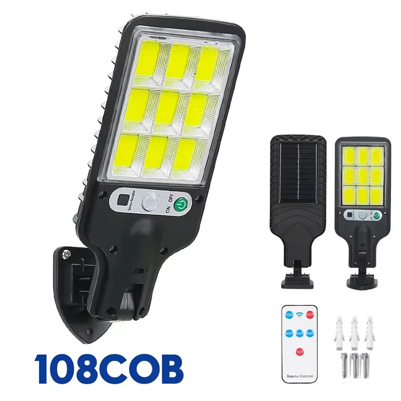 Lámpara Solar LED con Sensor de Movimiento IP65