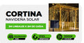 Cortina Navideña Solar 3M x 2M