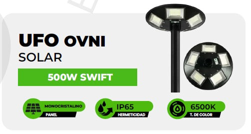 Lámpara Solar UFO OVNI 500W Swift